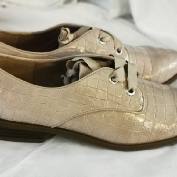 Genuine Leather pink nude Aldo Oxfords - Picture 4 of 7